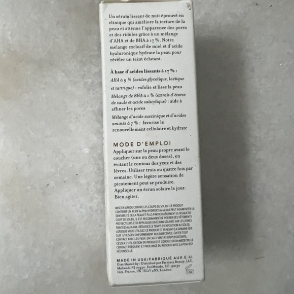 NWT Pharmacy Honey Glow 17% AHA + BHA Resurfacing Acid Serum Full Size - Picture 6 of 10